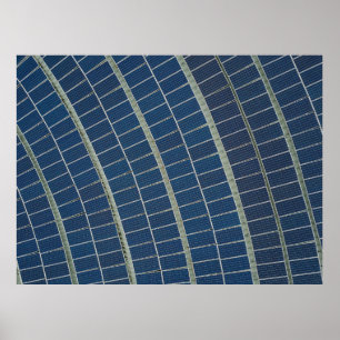 Affiche Emplacement pour panneau solaire bleu