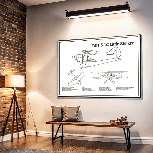 Affiche Emplacement S-1C - Plans de plan d'avion BD (Créateur téléchargé)