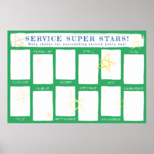 Affiche Employé de l'affichage photo de la reconnaissance