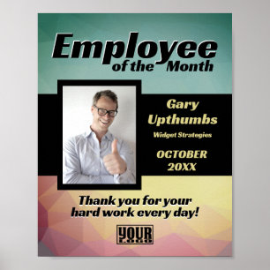 Affiche Employé de l'affichage photo du mois ou télécharge