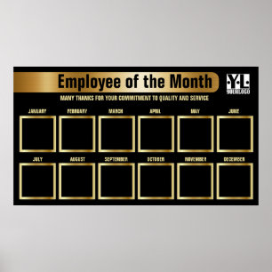Affiche employé du mois 4x4 photo reconnaissance displa