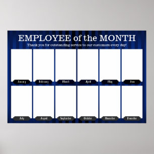 Affiche employé du mois affichage pour les photos 4x6