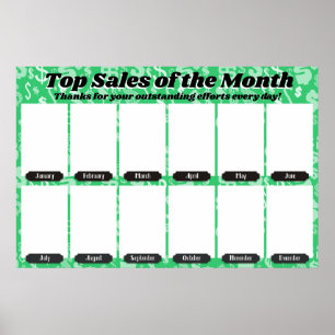 Affiche employé du mois affichage pour les photos 4x6