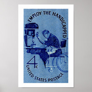 Affiche Employez les handicapés physiques