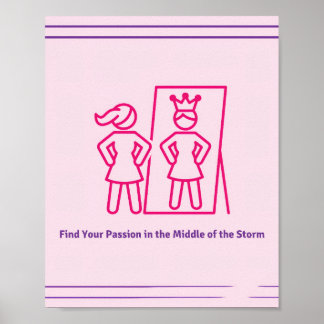 Affiche Empowering Girls Around The World *Be a Queen*