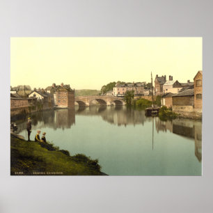 Affiche Empreinte Angleterre antique, Exbridge, Exeter, Ro