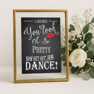 Affiche Empreinte d'affiche Chalkboard Ladies