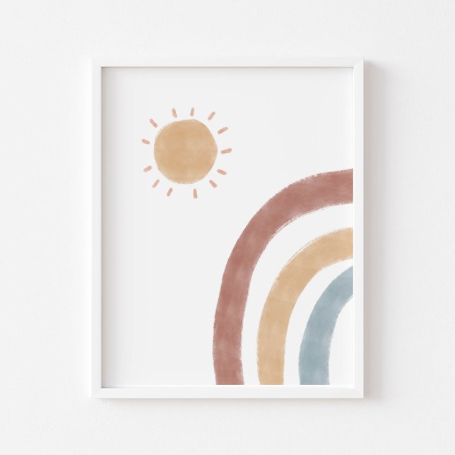 Affiche Empreinte de la chambre à coucher de soleil et arc (Créateur téléchargé)