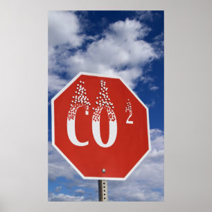 Affiche Empreinte de pas de carbone d'AFFICHE