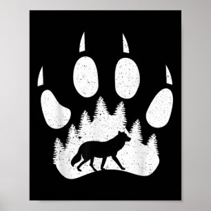 Affiche Empreinte de protection de l'environnement Climat