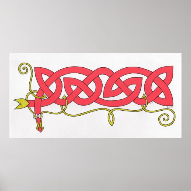 Affiche Empreinte Serpent celtique (Devant)