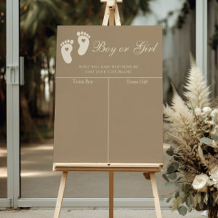 Affiche Empreintes Brown modernes Prédiction des révélatio