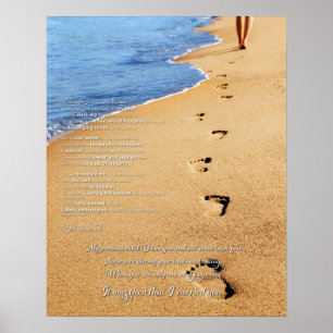 Affiche Empreintes dans le poème du sable