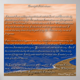 Affiche Empreintes dans le poème du sable