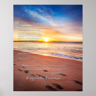 Affiche Empreintes dans le poème du sable