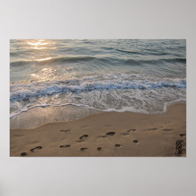 Affiche Empreintes dans le Sable (Devant)