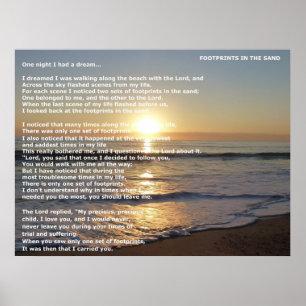 Affiche Empreintes Dans Le Sable