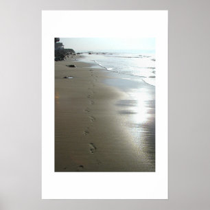 Affiche empreintes de pas