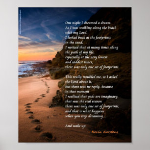 Affiche Empreintes de pas athées