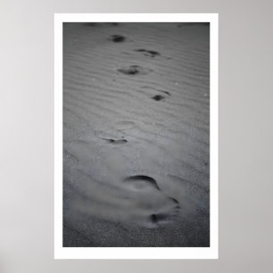 Affiche Empreintes de pas dans le sable Fine Art Print Noi