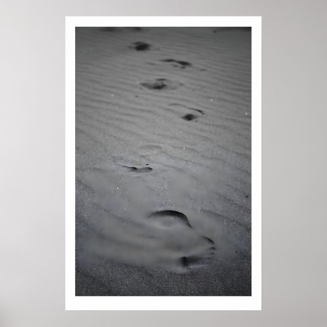 Affiche Empreintes de pas dans le sable Fine Art Print Noi (Devant)