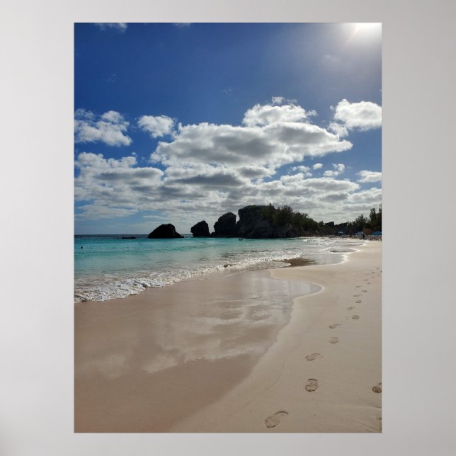 Affiche Empreintes de plage (Devant)