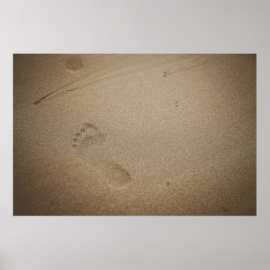 Affiche Empreintes sur sable