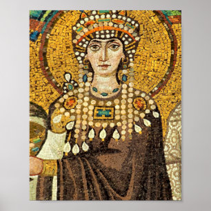 Affiche Empress Theodora Mosaic