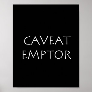 Affiche Emptor Caveat