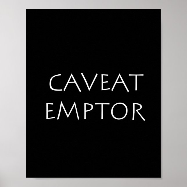Affiche Emptor Caveat (Devant)
