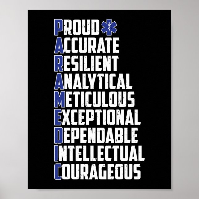 Affiche EMS Paramètre d'urgence Word Cloud (Devant)