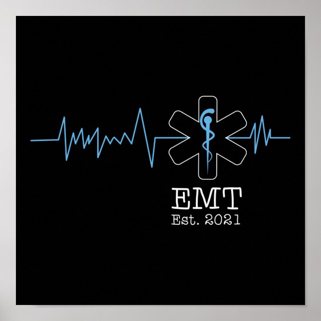 Affiche EMS Urgence Emt Est. Diplôme étudiant 2021 (Devant)