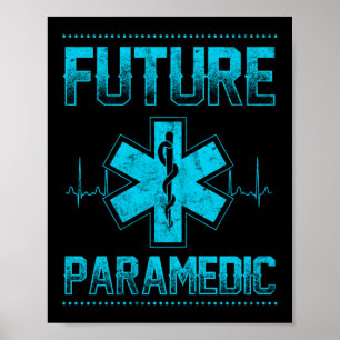 Affiche EMS Urgence Futur Ambulance paramédicale