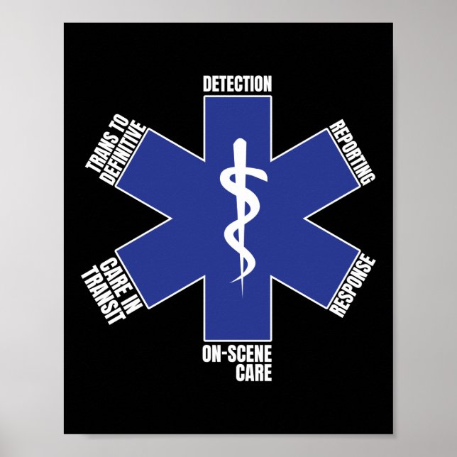 Affiche EMT Paramedic EMS Emergency (Devant)