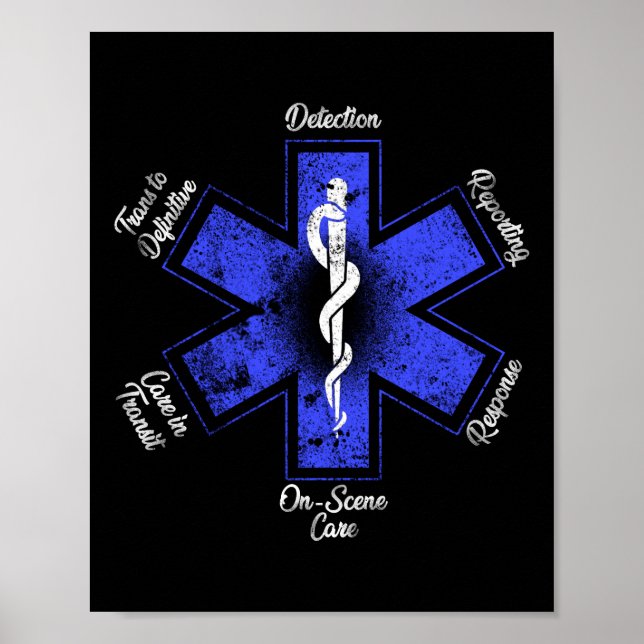 Affiche EMT Paramedic EMS Emergency (Devant)