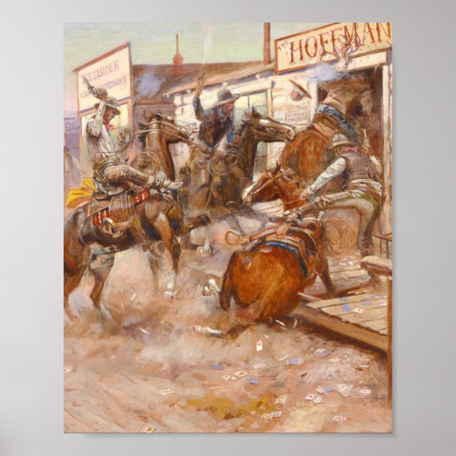 Affiche En 1909 Charles Marion Russell (Devant)