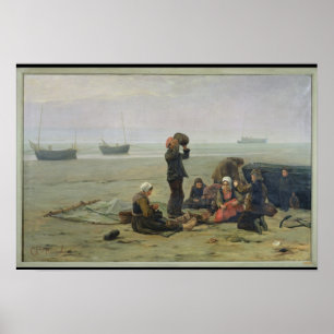 Affiche En attendant le Poisson, Berck-sur-Mer