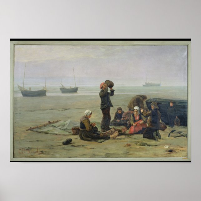 Affiche En attendant le Poisson, Berck-sur-Mer (Devant)