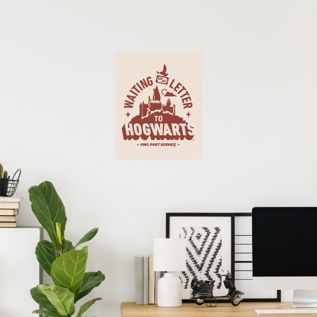 Affiche En attendant ma Lettre pour Poudlard (Bureau à domicile)