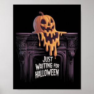 Affiche En attente d'Halloween Jack-o'-lantern Hallowee