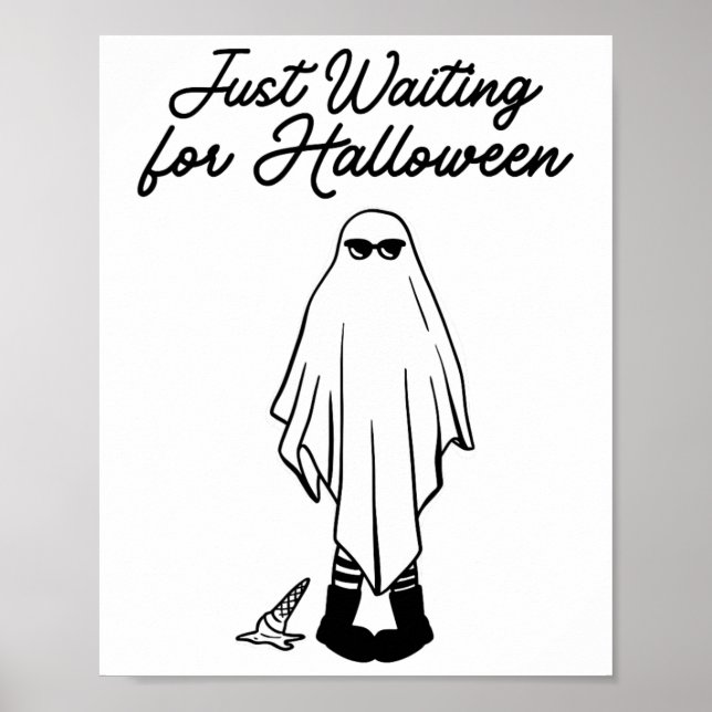 Affiche En Attente Du Halloween Éffrayant Fantôme Hal D'Ét (Devant)