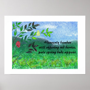 Affiche en bambou merveilleuse