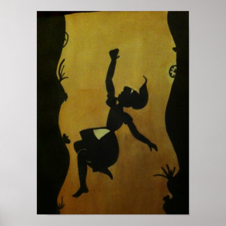 Affiche En bas du trou du lapin