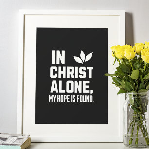Affiche En Christ seul" Bold Hope Inspiration