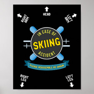 Affiche En Coque De Ski Accident Me Ressemblent Comme Mont
