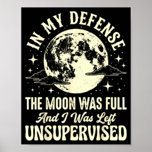 Affiche En défense la lune était pleine et était laissée