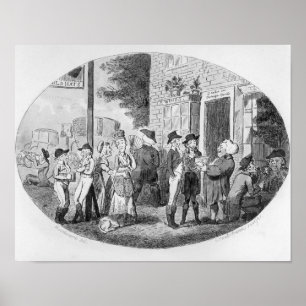 Affiche En dehors de la vieille taverne de casquettes