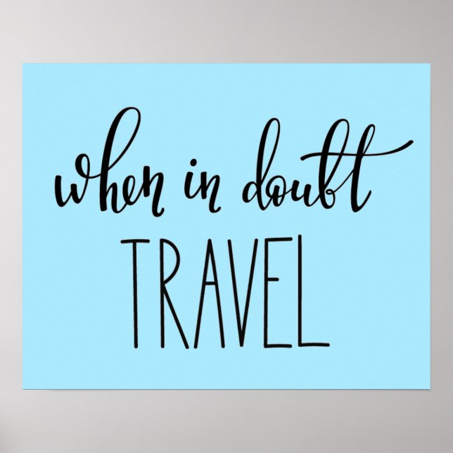 Affiche En Doubt Travel (Devant)