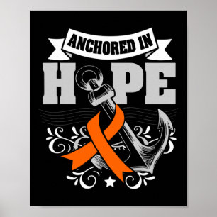 Affiche En espoir Leucémie Cancer Sensibilisation Cadeaux 