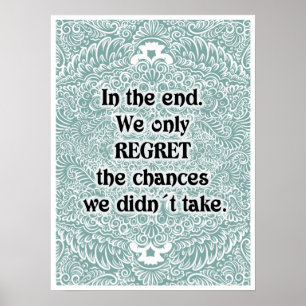 Affiche En fin de compte - Citation positive